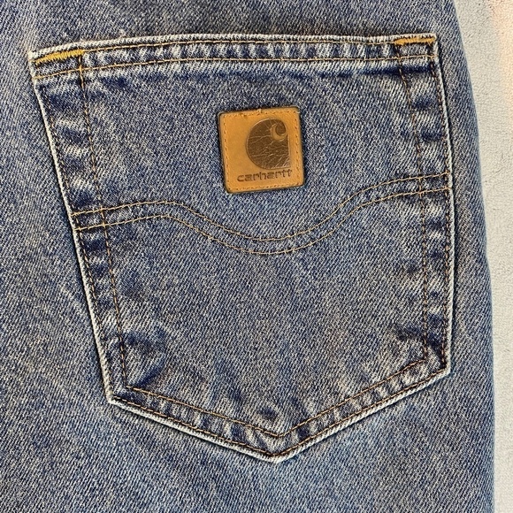 Carhartt Relaxed Fit Blue Jeans Mens 48X32 - Heavy Denim - Picture 5 of 7